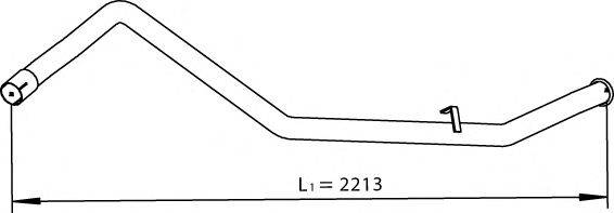 Труба выхлопного газа DINEX 28668