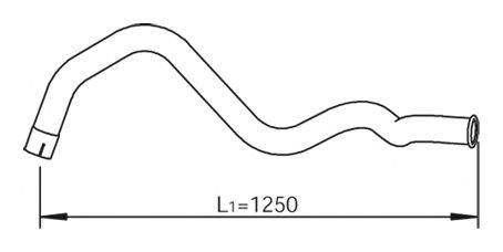 Труба выхлопного газа DINEX 53737