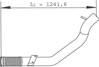 Труба выхлопного газа DINEX 29267