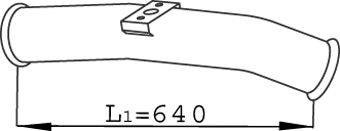 Труба выхлопного газа DINEX 68264