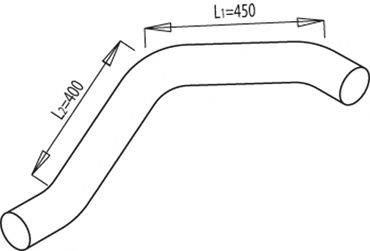 Труба выхлопного газа DINEX 49282