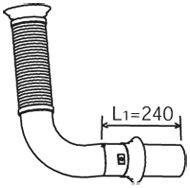 Труба выхлопного газа DINEX 21275