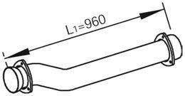 Труба выхлопного газа DINEX 82164