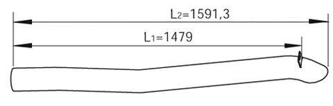 Труба выхлопного газа DINEX 47661