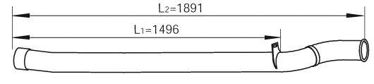Труба выхлопного газа DINEX 47673