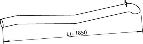 Труба выхлопного газа DINEX 47655