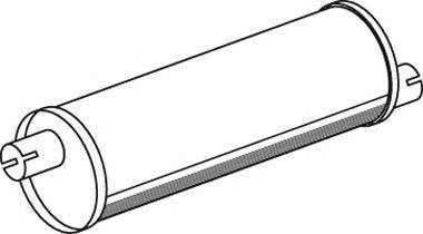 Средний / конечный глушитель ОГ DINEX 30304