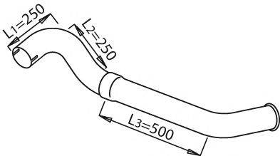 Труба выхлопного газа DINEX 21640