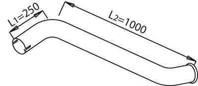 Труба выхлопного газа DINEX 21652