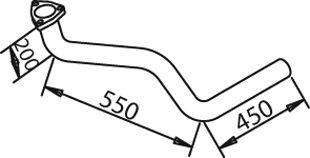 Труба выхлопного газа DINEX 50142