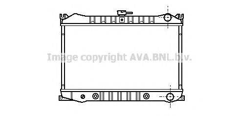 Радиатор, охлаждение двигателя AVA QUALITY COOLING DN2021