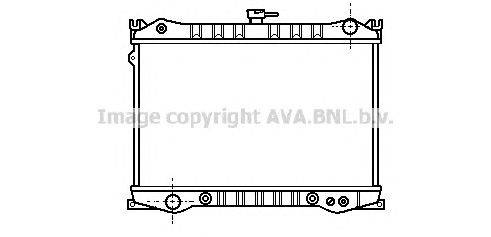 Радиатор, охлаждение двигателя AVA QUALITY COOLING DN2065