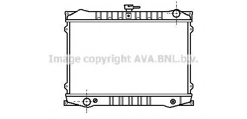 Радиатор, охлаждение двигателя AVA QUALITY COOLING DN2101