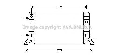 Радиатор, охлаждение двигателя AVA QUALITY COOLING FD2079