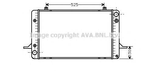 Радиатор, охлаждение двигателя AVA QUALITY COOLING FD2087