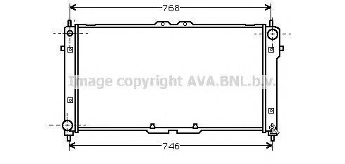 Радиатор, охлаждение двигателя AVA QUALITY COOLING FD2181