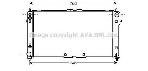 Радиатор, охлаждение двигателя GERI 17517