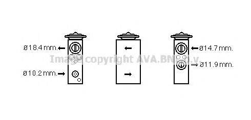 Расширительный клапан, кондиционер AVA QUALITY COOLING FT1378