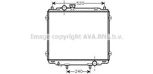 Радиатор, охлаждение двигателя AVA QUALITY COOLING HY2145