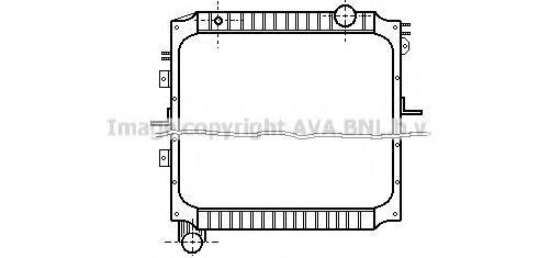 Радиатор, охлаждение двигателя AVA QUALITY COOLING IV2012