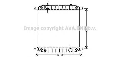 Радиатор, охлаждение двигателя AVA QUALITY COOLING IV2078