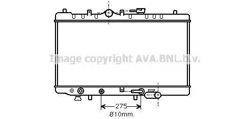 Радиатор, охлаждение двигателя AVA QUALITY COOLING MZ2093