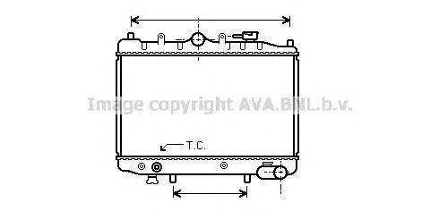 Радиатор, охлаждение двигателя AVA QUALITY COOLING MZA2023