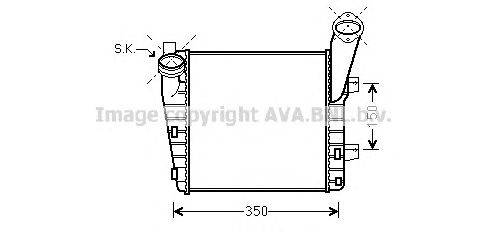 Интеркулер AVA QUALITY COOLING PR4057