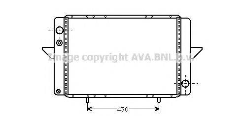 Радиатор, охлаждение двигателя AVA QUALITY COOLING RT2107