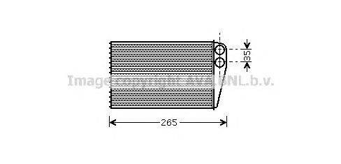 Теплообменник, отопление салона AVA QUALITY COOLING RT6354