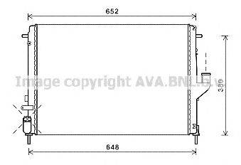 Радиатор, охлаждение двигателя AVA QUALITY COOLING RTA2478