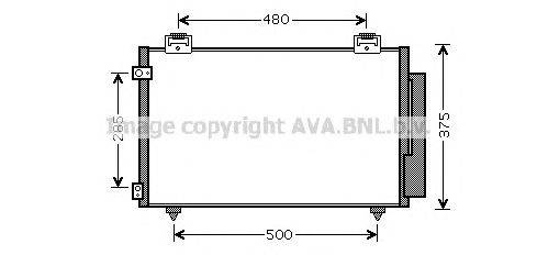 Конденсатор, кондиционер AVA QUALITY COOLING TO5487