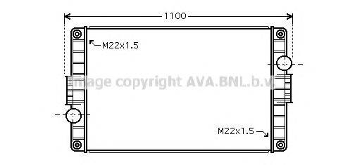 Радиатор, охлаждение двигателя AVA QUALITY COOLING VL2046