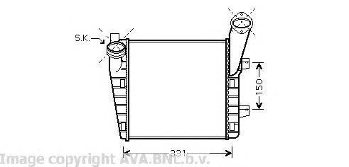 Интеркулер AVA QUALITY COOLING VW4235