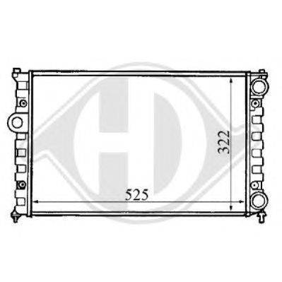 Радиатор, охлаждение двигателя DIEDERICHS 8133101