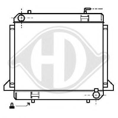 Радиатор, охлаждение двигателя DIEDERICHS 8504360
