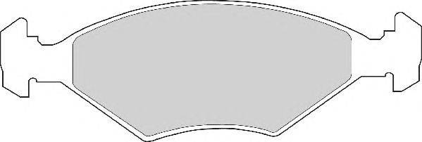 Комплект тормозных колодок, дисковый тормоз DURON 21193