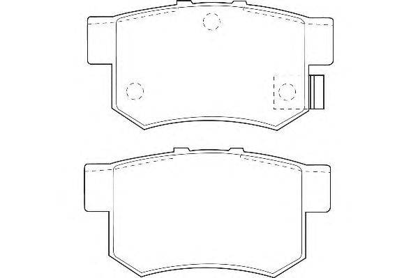 Комплект тормозных колодок, дисковый тормоз DURON DBP260956