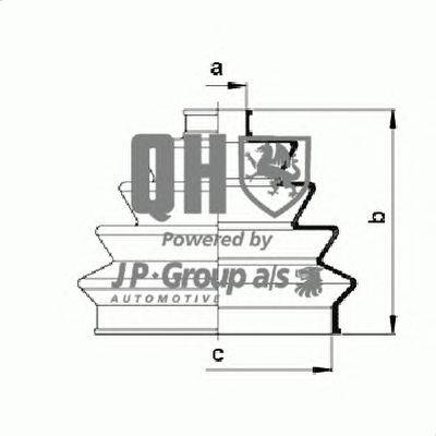 Комплект пылника, приводной вал JP GROUP QJB2113
