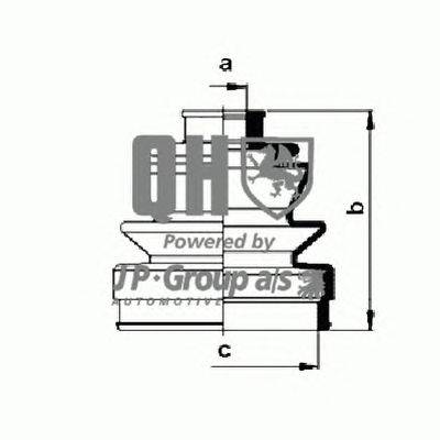 Комплект пылника, приводной вал JP GROUP QJB104