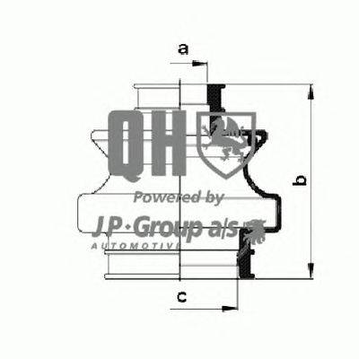 Комплект пылника, приводной вал JP GROUP QJB645