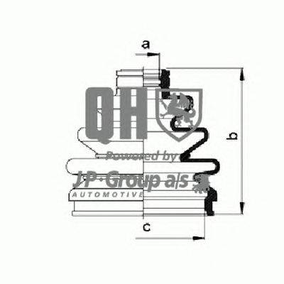 Комплект пылника, приводной вал JP GROUP QJB427