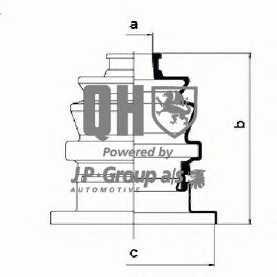 Пыльник, приводной вал JP GROUP QJB787