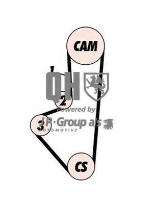 Комплект ремня ГРМ JP GROUP QBK578