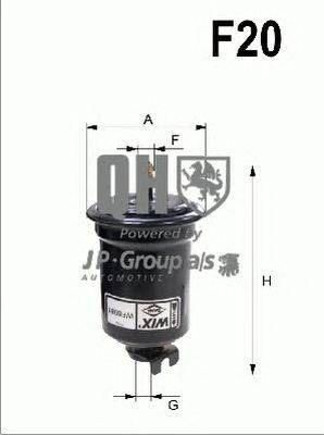 Топливный фильтр JP GROUP QFF0250