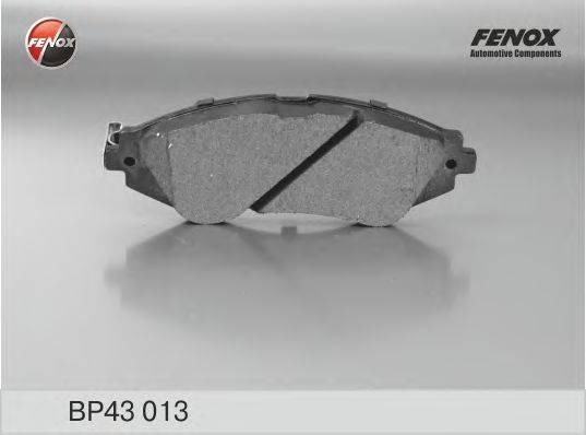 Комплект тормозных колодок, дисковый тормоз FENOX 605994