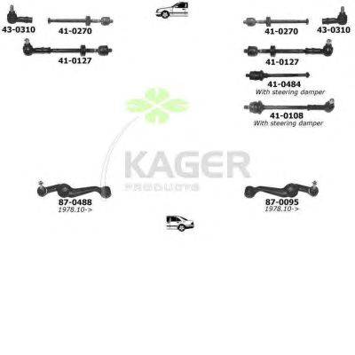 Подвеска колеса KAGER 800044