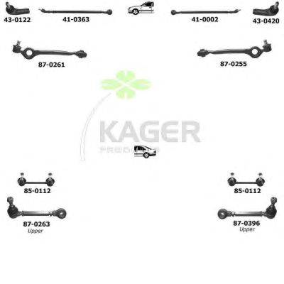 Подвеска колеса KAGER 800105