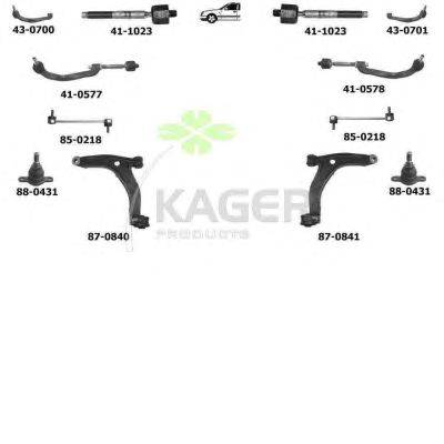 Подвеска колеса KAGER 800180