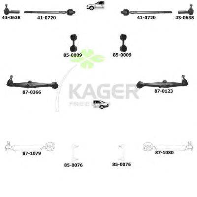 Подвеска колеса KAGER 800208